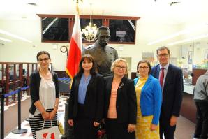 Delegacja IPN z wizytą w Instytucie Pilsudskiego w Nowym Jorku