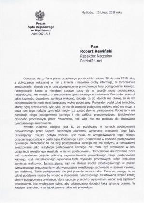 [VIDEO] Prezes Sądu Rejonowego w Myśliborzu Edyta Matusewicz-Jankowska nie widzi tragedii ani matki ani dziecka. Czy dostrzeże ją w czwartek Sąd Okręgowy w Szczecinie?