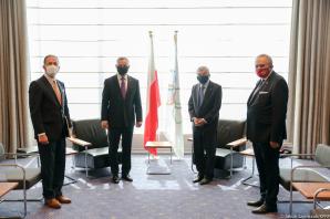 [VIDEO] Tokio. Spotkanie Prezydenta Dudy z Przewodniczącym MKOl