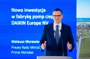 [VIDEO] Premier Mateusz Morawiecki: Polska jako specjalna strefa ekonomiczna staje się dzisiaj faktem. Międzynarodowy japoński koncern Daikin Industries Ltd. otworzy nowy zakład produkcyjny pod Łodzią