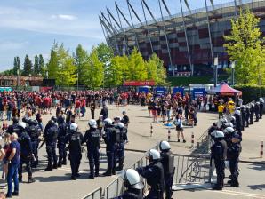 [VIDEO] Policyjne zabezpieczenie Finału Pucharu Polski - wideorelacja