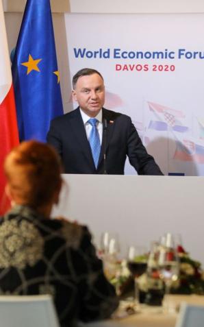 [VIDEO] Prezydent w Davos: Polska liderem rozwoju w naszej części Europy