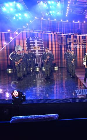 Orkiestra Reprezentacyjna Wojsk Obrony Terytorialnej z Radomia wystąpiła z Trubadurami.