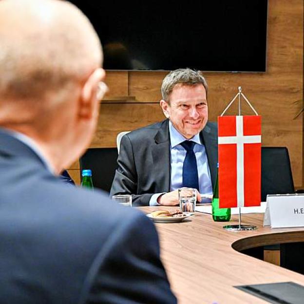 Minister Paulina Hennig-Kloska na spotkaniu z ambasadorem Danii w Polsce