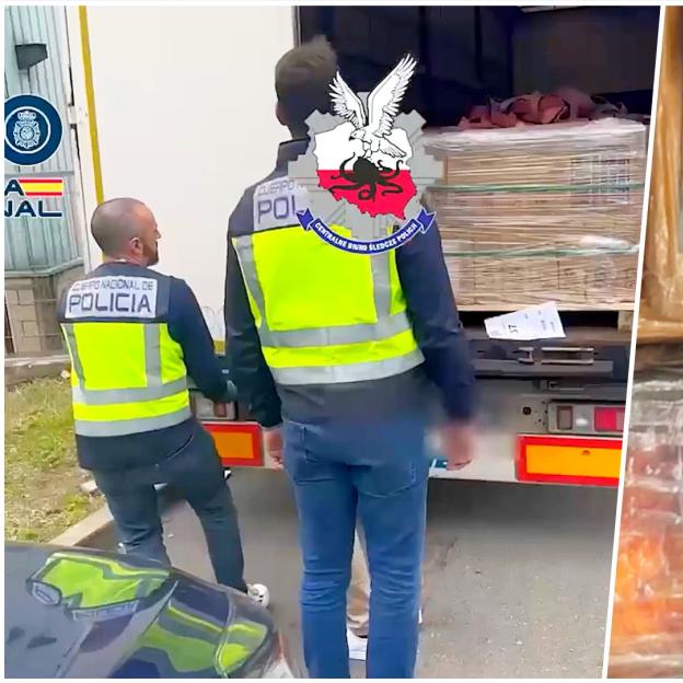 [VIDEO] 1,3 tony kokainy przejęte dzięki współpracy służb z Polski, Hiszpanii i Francji