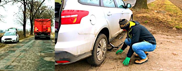 [VIDEO] Zniszczone auta to codzieność na drodze podległej Staroście Ostrowa Wielkopolskiego!