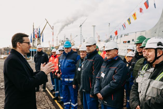 [VIDEO] Premier: Polska potrzebuje przemysłu stoczniowego