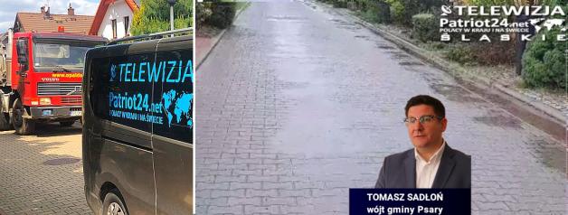 [VIDEO] Kompromitacja wójta gminy Psary! Zezwolił bardzo ciężkim ciężarówkom jeździć po osiedlowej drodze w Malinowicach zbudowanej na glinie  wyłożonej nie twardym tłuczniem, ale miękkimi, rozbitymi cegłami! 