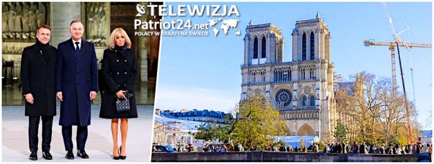 Prezydent RP wziął udział w ceremonii ponownego otwarcia Katedry Notre–Dame