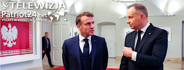 [VIDEO] Spotkanie Andrzeja Dudy z Emmanuelem Macronem
